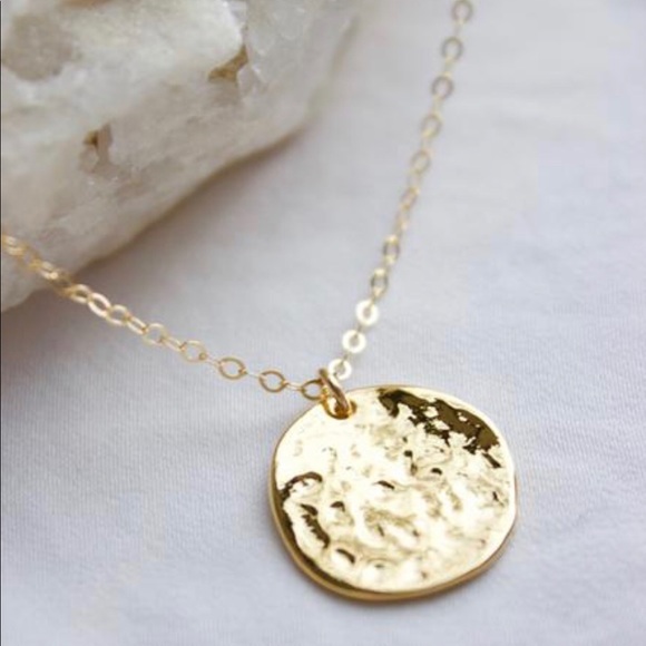 Jewelry - Hammered Disc Necklace